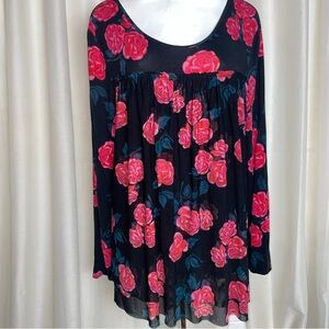 Matilda Jane Winter Blooms Roses Layered Blouse